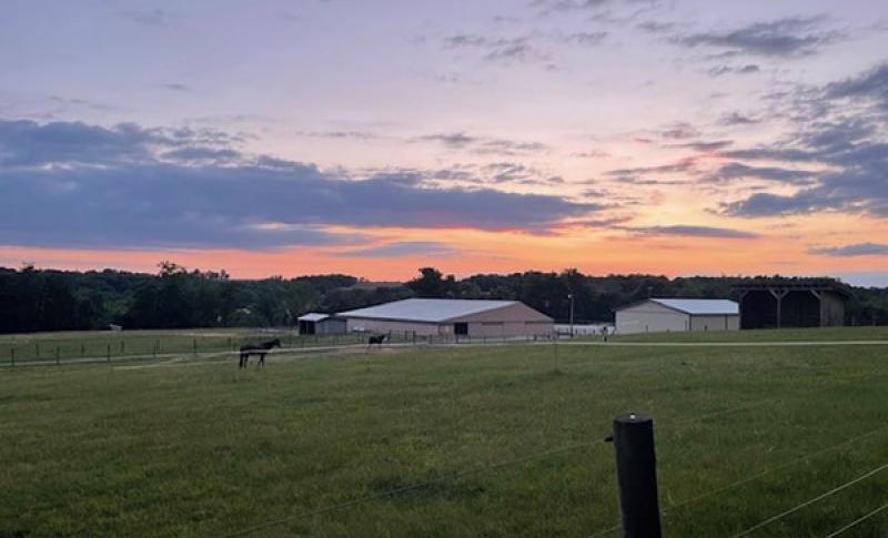 Pennsylvania farm at sunrise. West Financial Services.