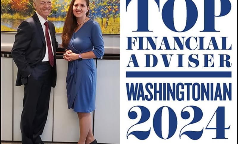 Glen Buco and Victoria Henry West Financial Services. Top Financial Adviser Washingtonian 2024